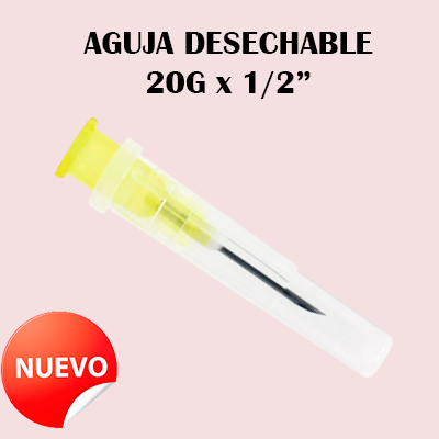 AGUJA DESECHABLE 20G Aguja Desechable 20G x 1/2