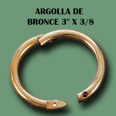ARGOLLA DE BRONCE 3X3-8 Argolla de Bronce 3"x 3/8