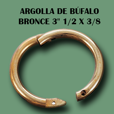 ARGOLLA DE BÚFALO Argolla de Búfalo Bronce 3" 1/2 x 3/8