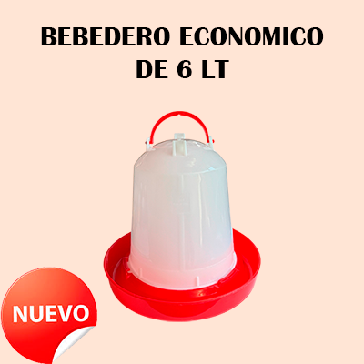 Bebedero Económico de 6 Lt