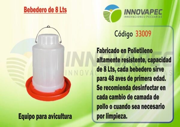 Bebedero de 8 Lts Bebedero de Aves Sypel de 8 Lts