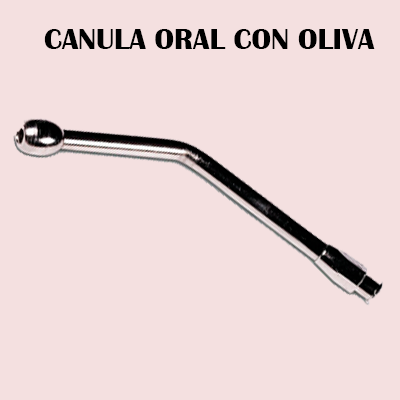 Canula oral con oliva