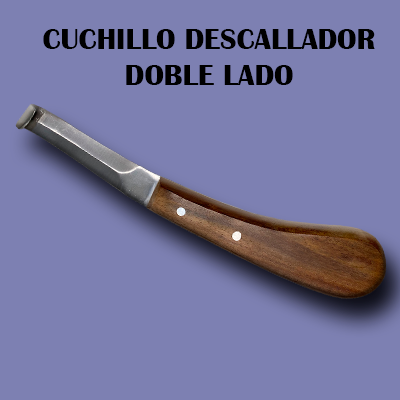 Cuchillo Descallador doble lado
