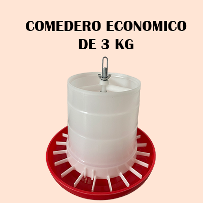 Comedero Económico de 3 Kg