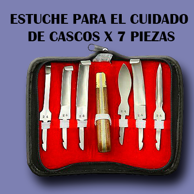 Estuche para el cuidado de cascos x 7 piezas