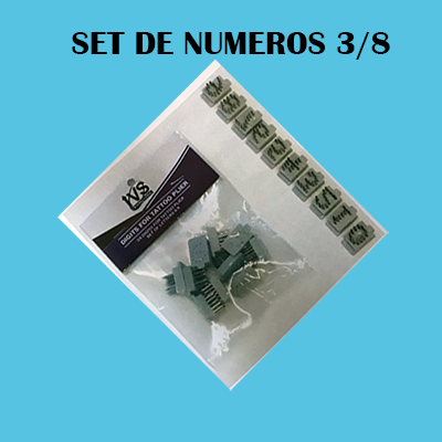 SET DE NÚMEROS 3/8