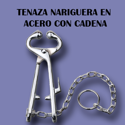 Tenaza Nariguera En Acero Con Cadena